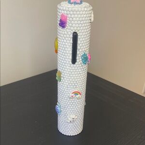 White crystal rhinestone wine opener